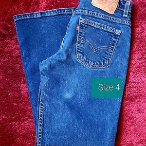 Levi 515 Stretch, Bootcut, Size 4 Med